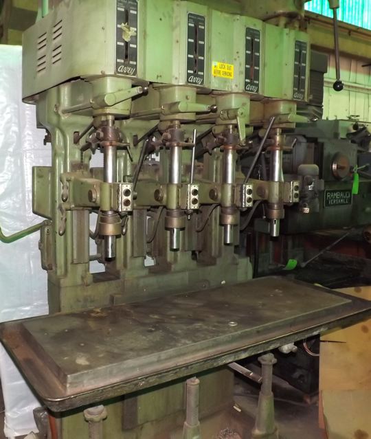 24" AVEY ... (4) SPINDLE DRILL PRESS